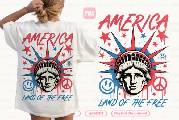 4th of July PNG Land of the Free Liberty: A Bold Design Asset