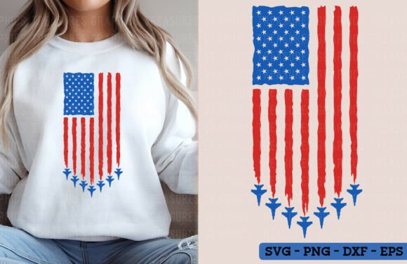 American Flag Fighter Jets: Dynamic Design Assets