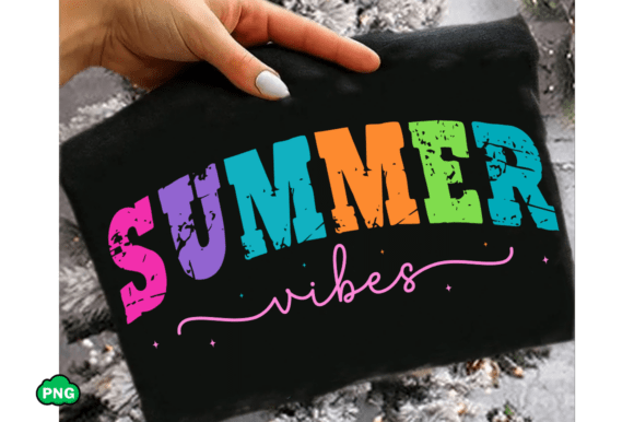 Colorful Summer Vibes: SVG & PNG Design Files for Your Projects