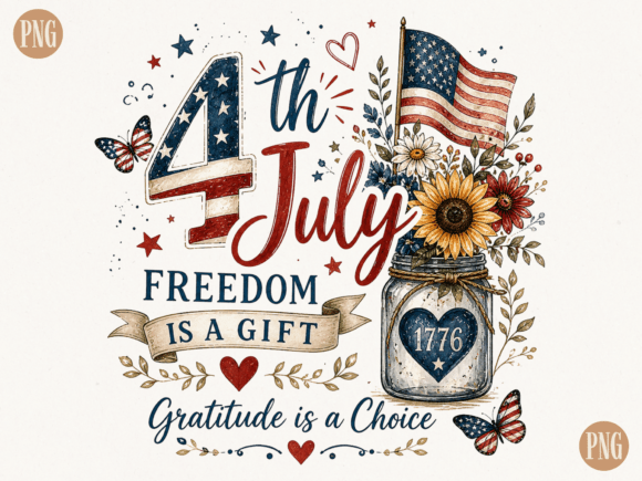 Freedom Is a Gift: Unpacking a Patriotic Sunflower Design