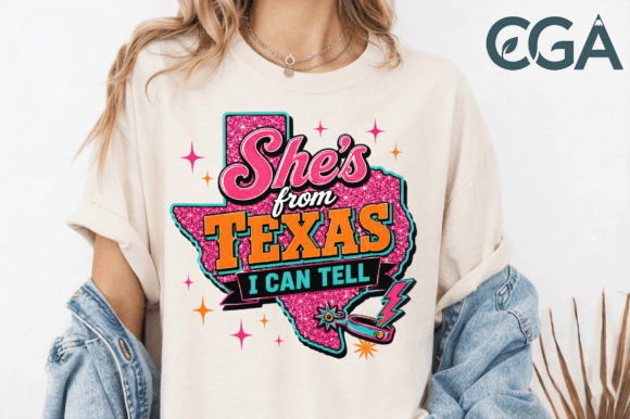 She's From Texas I Can Tell: A Bold PNG for Southern Branding