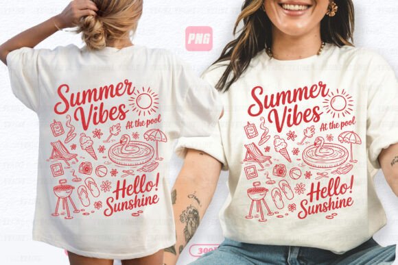 Summer Beach Doodles PNG: Your Sublimation Design Secret Weapon