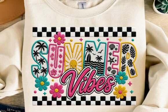 Summer Vibes Faux Embroidery PNG: A Designer's Guide