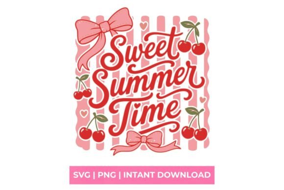 Sweet Summer Time Cherry Bow SVG: A Design Asset for Seasonal Branding